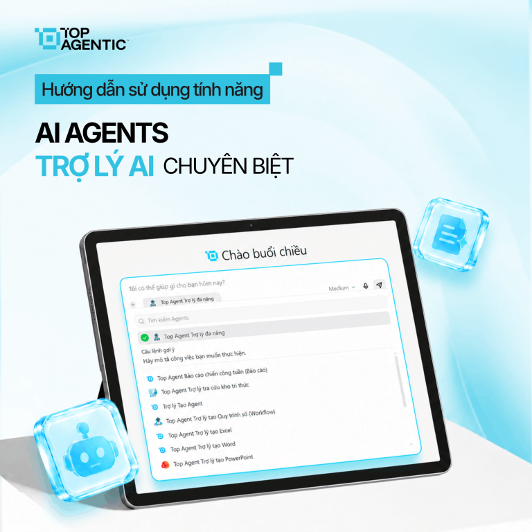 AI Agent Cho Tổ Chức: Chọn Trợ Lý Chuyên Biệt Trên TopAgent IC